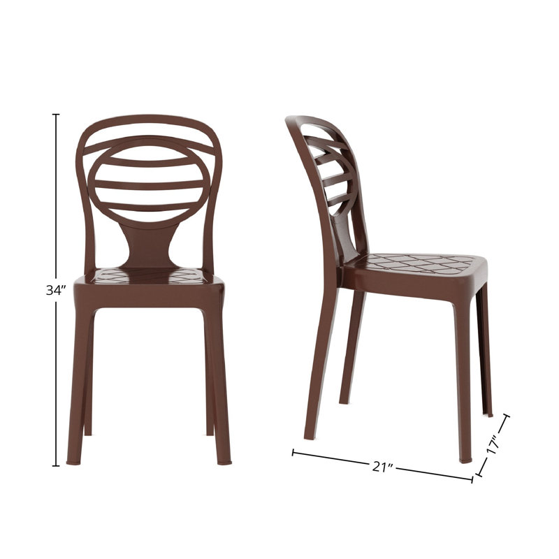 Kova Patio Chair Set, Brown