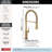 Touch2O Technology Kitchen Faucet with Touchless Technology-124678910