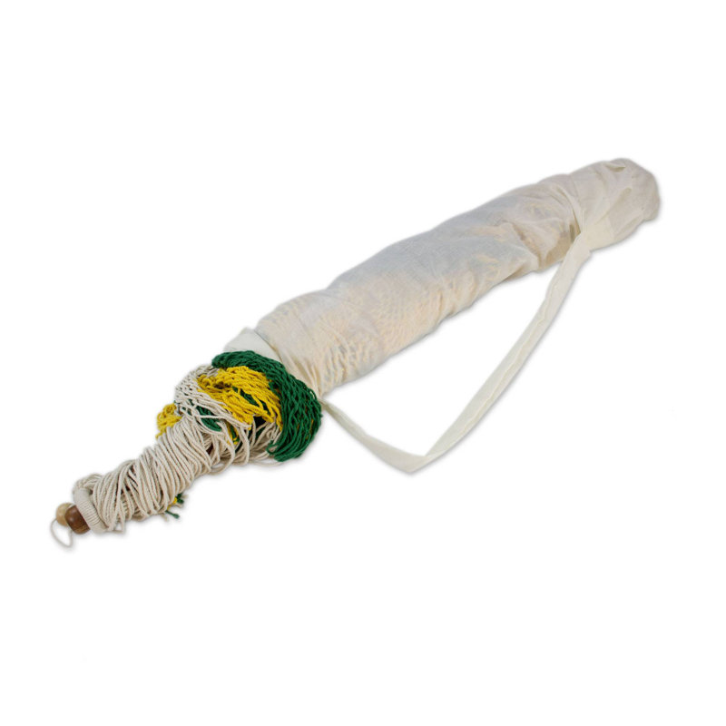 Hamac de camping en coton swing Reidar, Vert