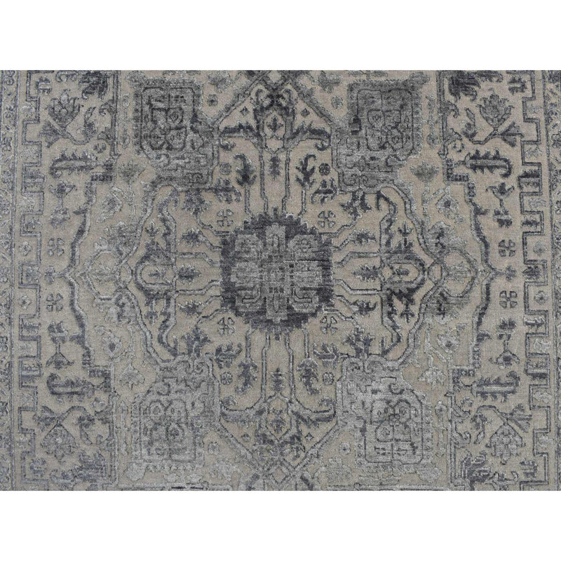 Capriles One-of-a-Kind Rectangle 6' X 9'2" New Age Wool Area Rug Gray