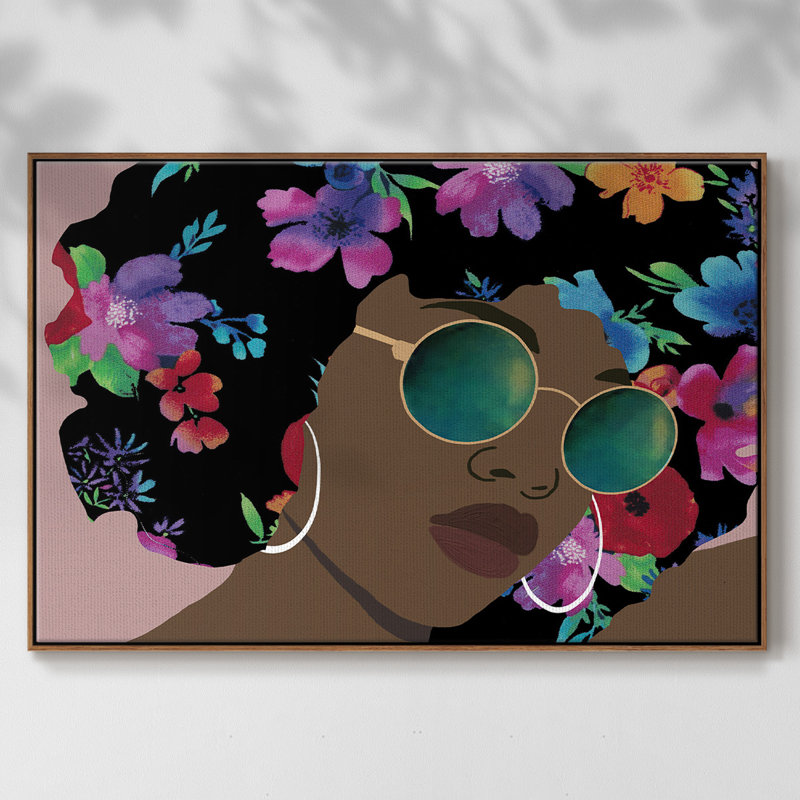 «Butterfly Diva Iompemium», reproduction encadrée, 27" H x 41" W x 2" D, Cadre noyer