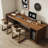 Dark Walnut Rectangular Solid Wood Writing desk-377118117