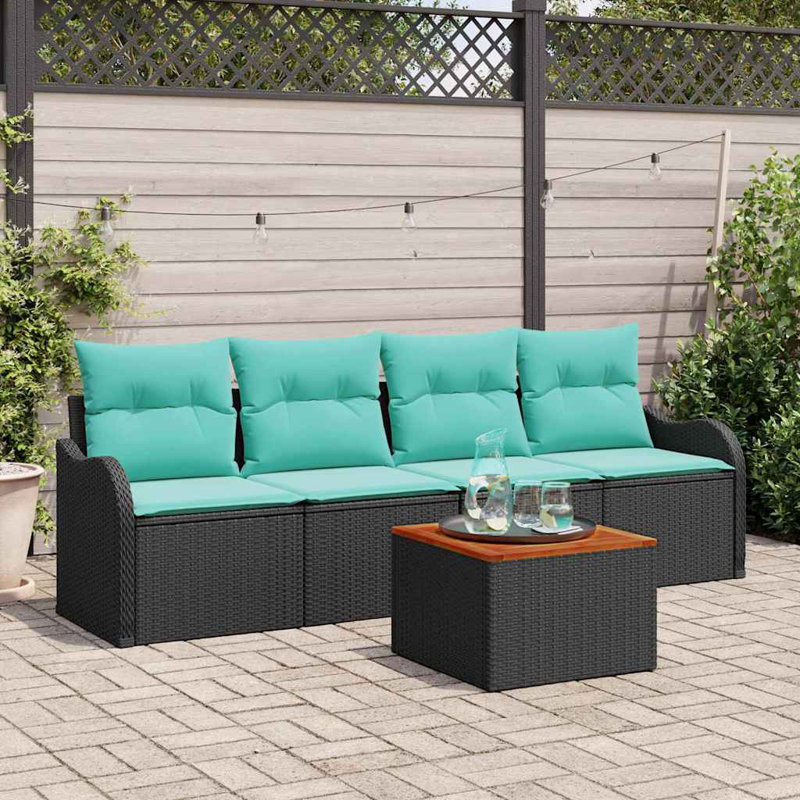 Ensemble de canapé de jardin avec coussin 5 pièces vidaXL
