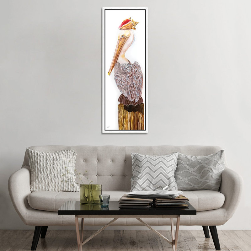 Balance 1 Piece Painting on Canvas, 152.4cm H x 50.8cm W x 3.81cm D, White Framed