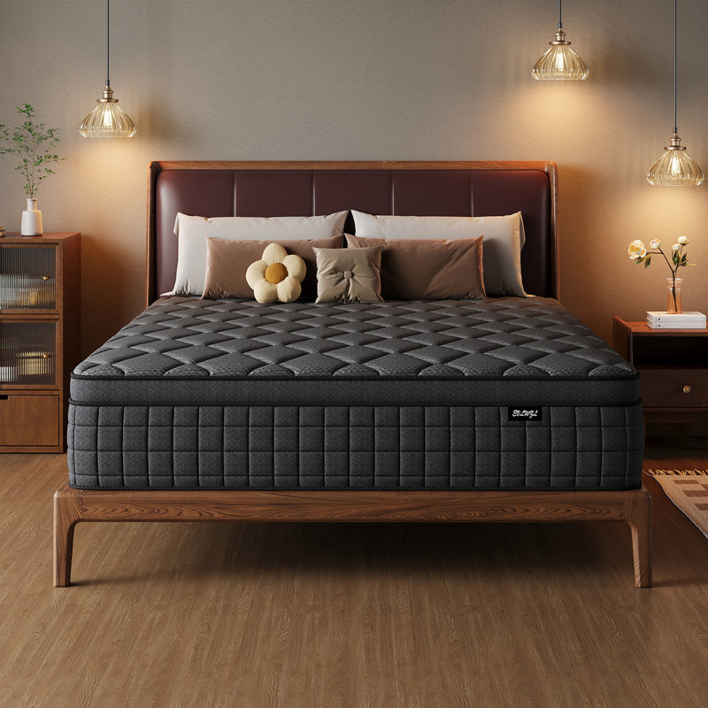 14" Medium Firm Hybrid Mattress, Memory Foam & Pocket Coils, CertiPUR-US, Full, 14"