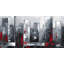 Abstract cityscape - 24"x48" Framed canvas