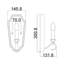 Clearfield Steel Candle Wall Light