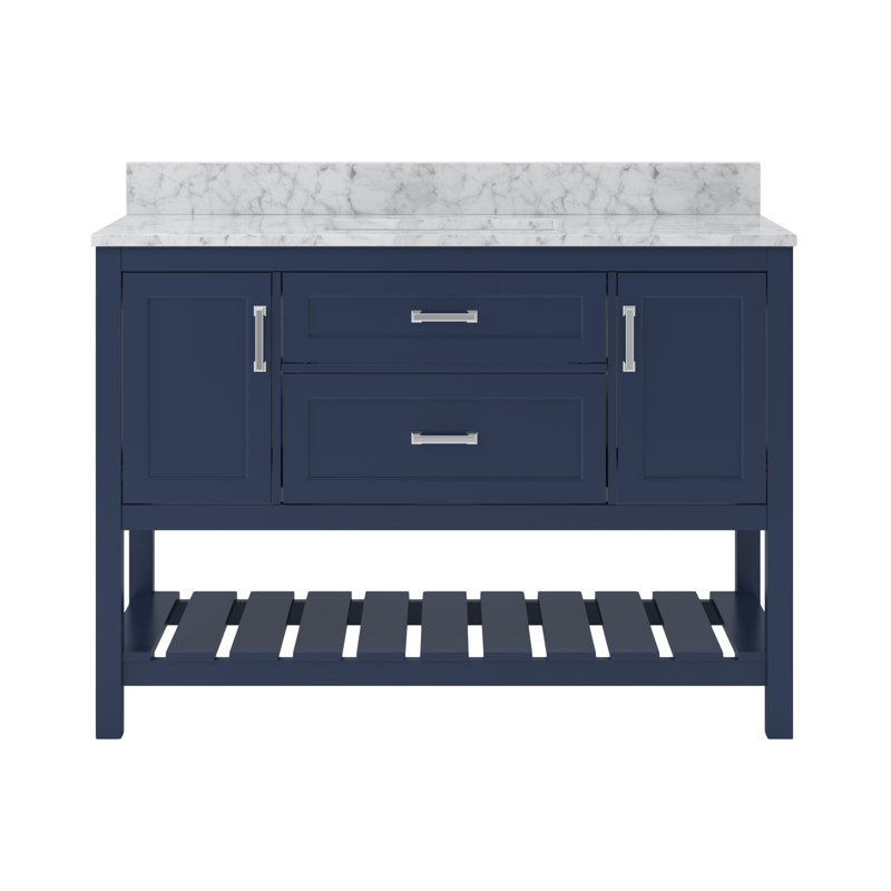 Meuble-lavabo simple l 49 po x P 22 po x H 39 po Lawson, Bleu Égée