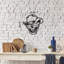 Accessoire mural élégant en métal, finition noire, 19,7 po x 19,7 po | 100% métal, épaisseur: 0,08 pouce | Fixation murale facile avec support arrière | Parfait pour les décors modernes et les œuvres d'art uniques