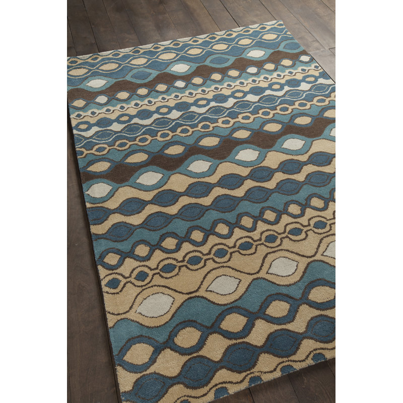 Abbeville Area Rug, Rectangle 7' x 10', Blue/Brown