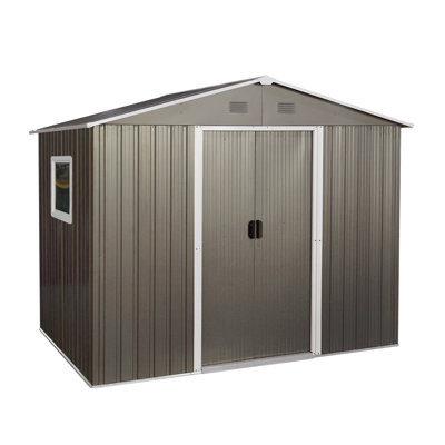 6ft x 8ft Outdoor Metal Storage Shed -  AOOLIVE, AOOWLS-333- W540P146761