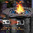  30" Propane Fire Pit Table With Lid And Blue Stone, 50,000 Btu Auto-ignition Circular Gas Fire Pit For Outdoor, CSA Certified