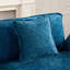 Causeuse plus large avec accoudoirs (le repose-pieds n'est pas inclus), canapé modulaire moderne, pour le salon, la chambre à coucher et les appartements, coussin de siège rembourré à double couche confortable, tissu chenille respirant, bleu