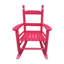 Chaise à bascule rose rouge pour - convient n'importe où à l'intérieur ou à l'extérieur. Dossier en bois franc massif facile à utiliser.