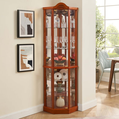 Armoire de coin lumineuse