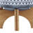 Ceramic 5" Aztec Planter On Wooden Stand, Gray