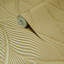Faux tissu texturé doré texturé, lignes ondulées, papier peint moderne contemporain