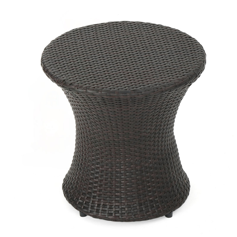 Table d'appoint en osier sans assemblage
