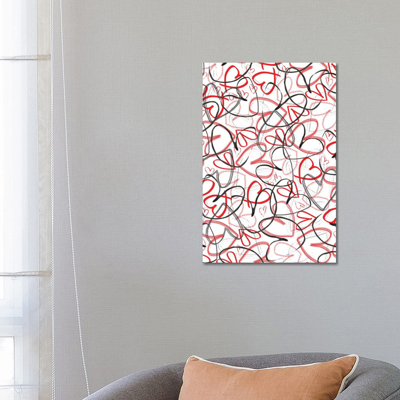 Hearts, 2015 by Louisa Hereford - Wrapped Canvas Print, 66.04cm H x 45.72cm W x 1.905cm D