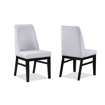 Chaise d'appoint rembourrée 2pc