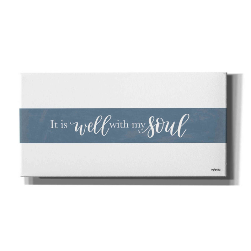 «It is Well With My Soul» par Imperfect Dust, art mural sur toile, H 20 po x l 40 po x P 1,25 po