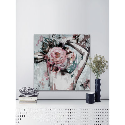 " Floral Crown Beauty II " by Parvez Taj Painting Print