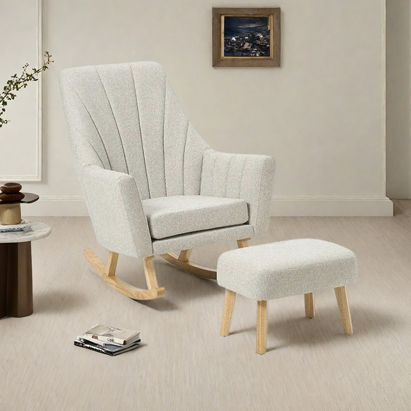 Chaise berçante simple avec coussin épais