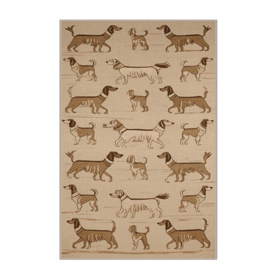 Washable Canaan Dog Dogs Area Rug