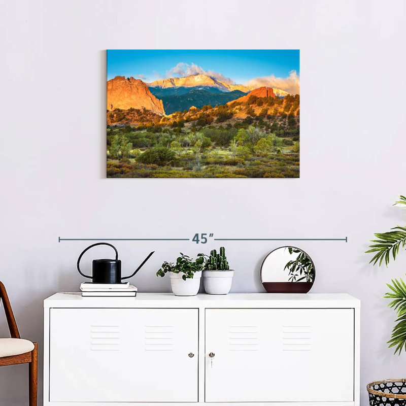«Pikes Peak Mountainscape», reproduction sur toile, H 20 po x l 30 po x P 1,25 po