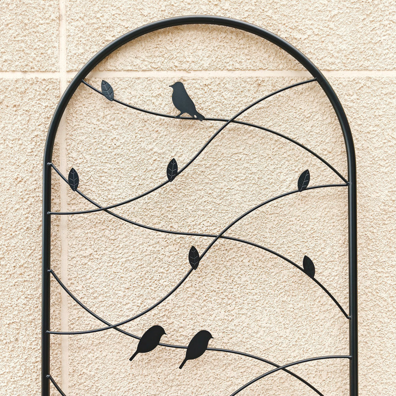Paquet de 4 treillis de jardin en métal 71 po x 19,7 po antirouille pour plantes grimpantes