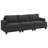 Anureet 3-Seater Modular Sofa Couch Upholstered Small Sectional Sofa-81152471