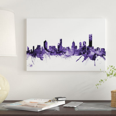 «Melbourne, Australie Skyline» par Michael Tompsett, impression