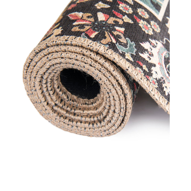 Maelei Performance Chenille Floral Indoor Rug, Oval 2' x 3'1"