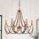 Lustre classique / traditionnel à 6 lumières à intensité variable
