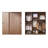Simple Classic Walnut Wardrobe-111473778