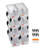Plastic Stackable Storage Bins, 10.9 X 5.5 X 5.1 Inch (8 Pack), Plastic Containers For Organizing & Storage Bins For Closet, Garage, Small Parts, Office Supplies, Other Accessories, Transparent