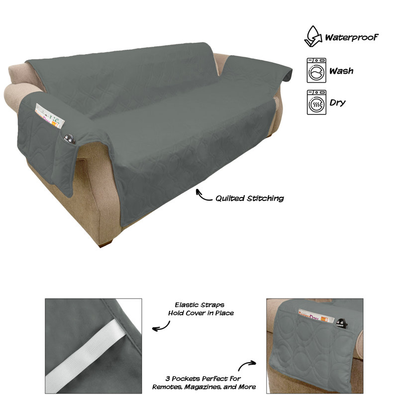 Petmaker Waterproof Pet Protector Cover, Gray, Gray, 0.25" H x 76" W x 111" D