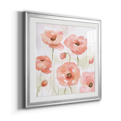 " Spring Poppies I " 2 - Pieces Painting Print