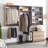 Devi Oak Wall Mounted Wood Closet System