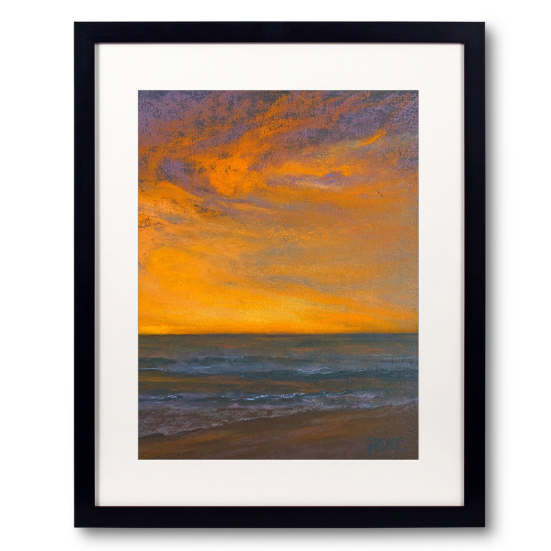 Ribbon In The Sky Print by Dina Gardner, 21.25" H x 17.25" W x 0.875" D, Black Framed Paper