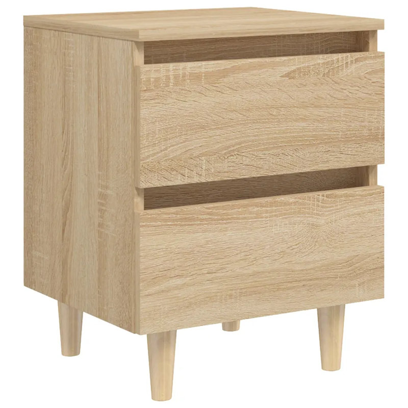 Liesl 40cm W Manufactured Wood Bedside Table, Sonoma Oak