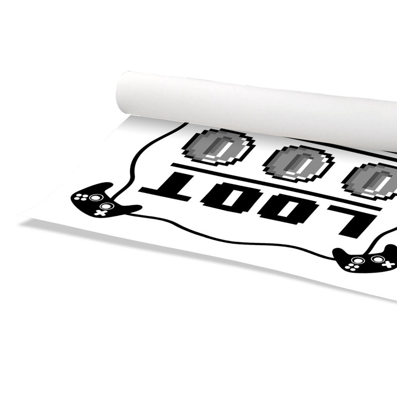 Impression sur papier Loot Hoarder Kids, H 36 po x l 36 po x P 1 po, Papier