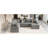 Grey 112.2" Sectional With Pull-Out Bed, Charging Sockets & For Living Space In Storage Functions Area-1725484090