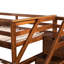 Twintwin Bunk Bed With Walnut Frame And Trundle For Extra Storage Functional In