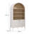 Nolan 74" Tall Arched Storage Display Cabinet Bookshelf-107335479