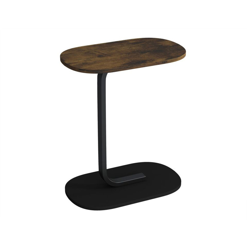 Darrett 30cm W Metal Bedside Table, Rustic Brown