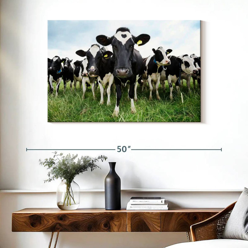 Brampt Holstein Cows, 26" H x 39" W