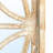 Blasius Arched Wood Framed Mirror with Petal Design