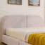 Structure de lit tapissier pour grand lit avec tête de lit courbée, support de pieds robuste et rangement à roulettes - Style minimaliste moderne-1192985587-1192985550