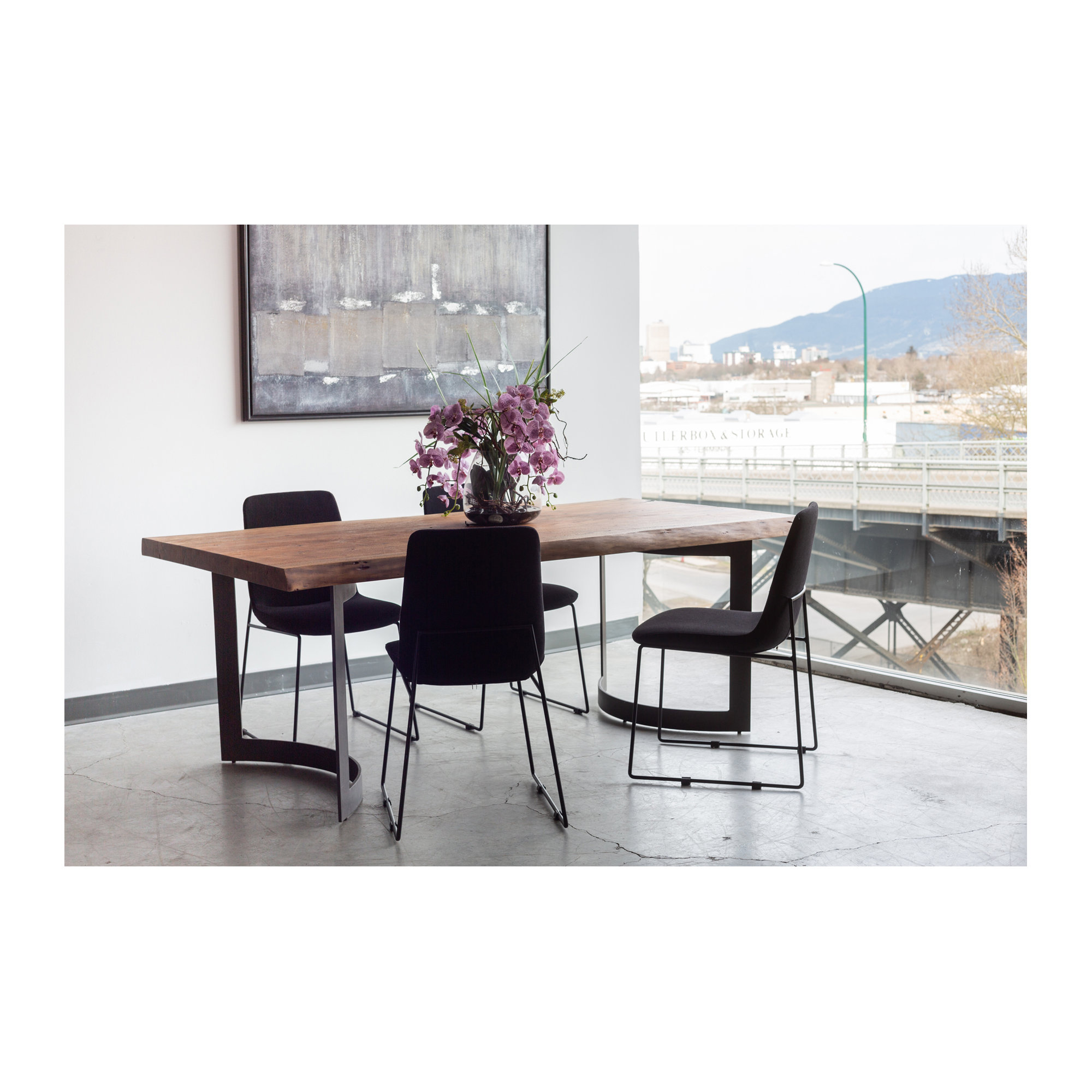 Burnell Dining Table, 78" L x 40" W, Brown
